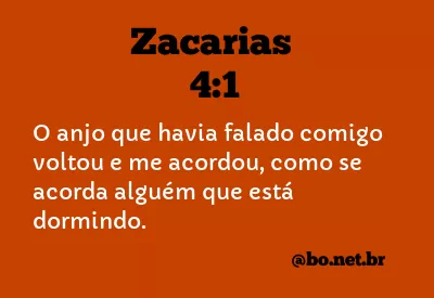 Zacarias 4:1 NTLH