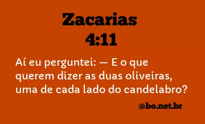 Zacarias 4:11 NTLH