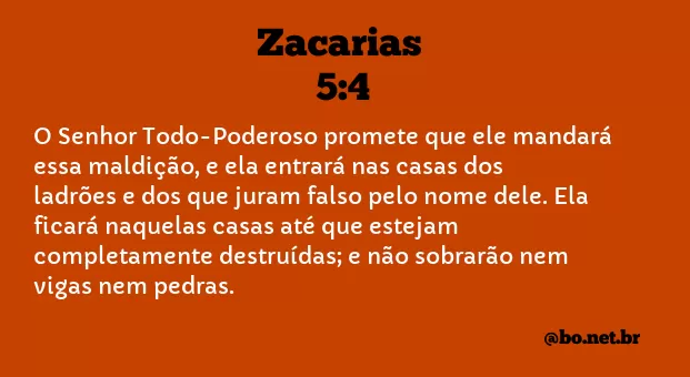 Zacarias 5:4 NTLH