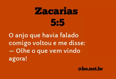 Zacarias 5:5 NTLH