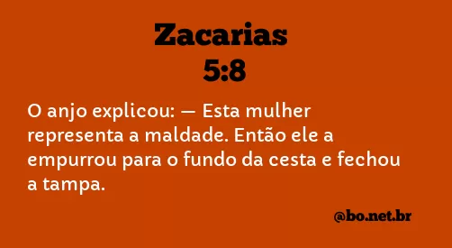 Zacarias 5:8 NTLH