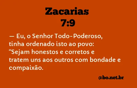 Zacarias 7:9 NTLH