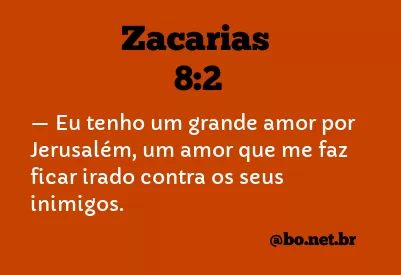 Zacarias 8:2 NTLH
