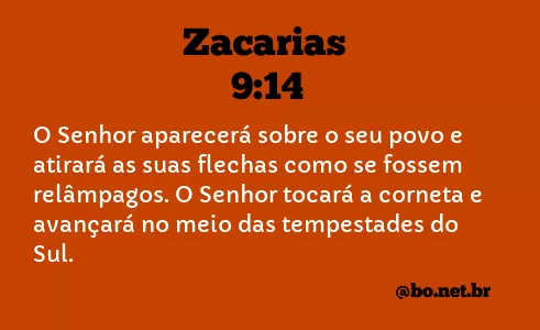Zacarias 9:14 NTLH