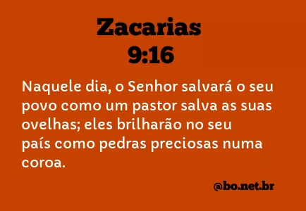 Zacarias 9:16 NTLH