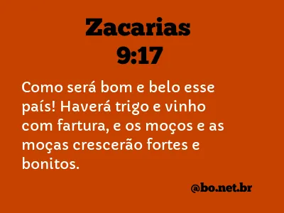 Zacarias 9:17 NTLH