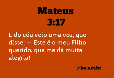 Resultado de imagem para Mateus 3:17