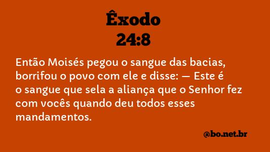 exodo 24 6 explicação