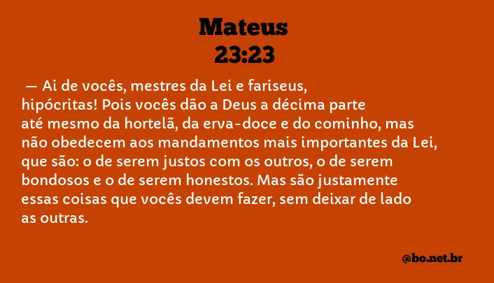 Mateus 23 - NTLH