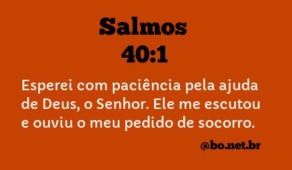 Salmos 40:1 - NTLH